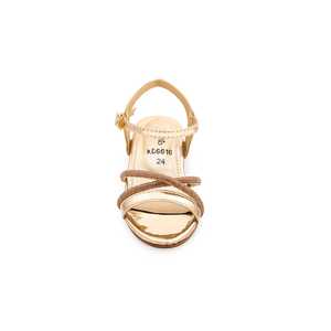 Sandale à talon doré pour filles Design fantaisie KD9616 - Product Image 1