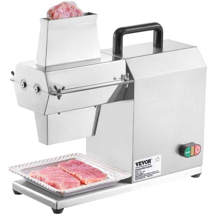 Commercial 450W Electric Meat Tenderizer Machine Heavy Duty Stainless Steel Kitchen Tool Handle Fish Tenderizer Includes