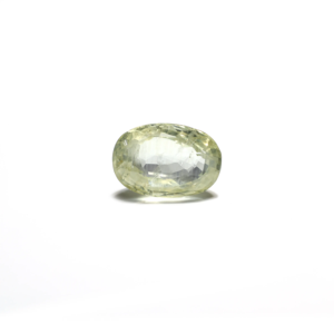 Loose 4.72 Carat Oval Cut Yellow Sapphire Gemstone for Fine Jewelry - Product Image 1