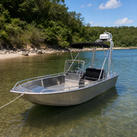 YAMANE 6.5m 21ft Certification CE, Console de direction de bateau en aluminium bon marché, bateau de pêche