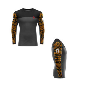 Solid Trader Haut de performance pour homme, séchage rapide, élastique, vêtement de sport athlétique, couche de base d'entraînement, Rash Guard - Product Image 5