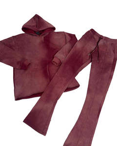Survêtement Baggy Personnalisé avec Fermeture Éclair, Effet Délavé au Soleil et Acide, Qualité Supérieure, Couleur Unie, Respirant, Fabrication Sur Mesure - Product Image 6