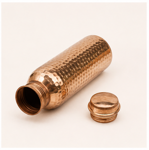 Handcrafted Pure Hammered Copper Water Bottle Leak-Proof & BPA-Free Ayurvedic Vessel for Natural Detox Immunity - Product Image 6