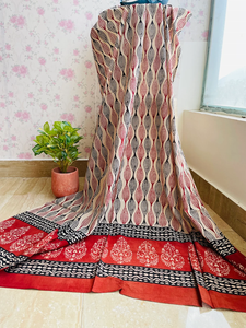 Sarong en coton doux imprimé écharpe main bloc à la main personnalisation à la main foulards carrés en gros multi couleurs Bandana robe en coton - Product Image 3