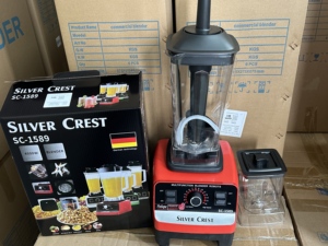 Licuadora Comercial Silver Crest de 2L + 0.85L y 5500W, 3 Velocidades, Carcasa de Plástico, Multifuncional, para Uso Doméstico y Hotelero, Profesional y Resistente - Product Image 1