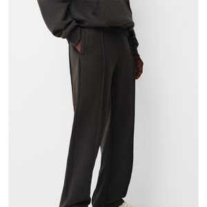 Ensemble survêtement unisexe 2026 en molleton 100 % coton, coupe décontractée, couleur unie, avec sweat à capuche et pantalon de jogging, design 2-en-1, idéal pour l'hiver - Product Image 2