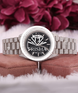 Reloj de Lujo Hip Hop de Acero Inoxidable con Diamantes de Moissanita Totalmente Cubiertos - Product Image 3