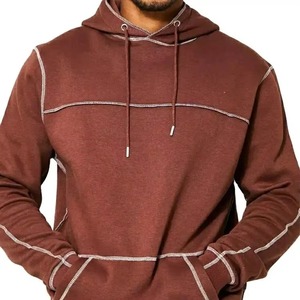 Conjunto de Sudadera con Capucha y Pantalones Deportivos para Hombre, 100% Algodón, Felpa Ecológica, Tejido de Punto, Ropa Casual de Invierno - Product Image 6