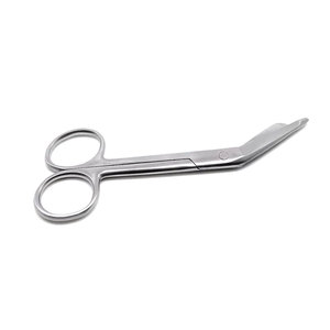 Tijeras de vendaje para electricistas, para zurdos, de acero inoxidable, instrumento quirúrgico, herramienta de corte con borde liso y dentado - Product Image 3