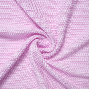 Knitted <b>Throw</b> <b>Blanket</b> 100% Cotton Solid Color Rectangular Folded Cute Eco-Friendly Baby Sleeping Spring & Autumn Home Use Lilac - Product Image 6
