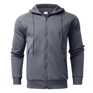 Ensemble de survêtement en coton épais pour homme, sweat à capuche zippé intégral, molleton technique 360 GSM, coupe ajustée, pantalon de jogging, tenue de sport et d'entraînement - Product Image 3