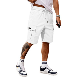 กางเกงขาสั้นจ็อกเกอร์สตรีทแวร์ผ้าฝ้าย 100% ระบายอากาศดี มีเชือกผูกเอว ผ้ากันยับ ทรงลำลองสำหรับผู้ชาย กำลังเป็นที่นิยม - Product Image 6