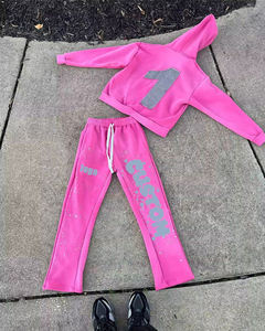Conjunto de Sudadera con Capucha y Pantalones Deportivos Casuales Personalizados, Mezcla de Algodón Premium, Secado Rápido, Ecológico, Ropa Urbana con Logotipo de Marca Privada, Color Personalizado - Product Image 3