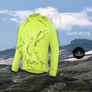 Chaqueta Cortavientos de Ciclismo con Capucha para Hombre Geo Brothers Co, Ecológica, para Invierno, Talla Grande, Impermeable y Transpirable - Product Image 3