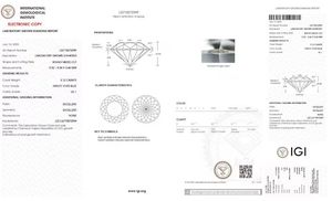 Diamant de laboratoire rond de taille portugaise, bleu vif fantaisie, VS 1, certifié IGI, de 1,00 à 5,00 carats, pour solitaire R - Product Image 2