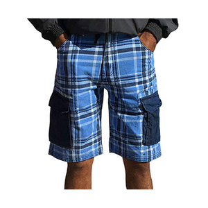 Pantaloncini Cargo da <span class=keywords><strong>Uomo</strong></span> <span class=keywords><strong>Blu</strong></span> <span class=keywords><strong>Navy</strong></span> a Vita Media con Chiusura a Bottoni Stile <span class=keywords><strong>Bermuda</strong></span> Casual con Tasche in Tessuto 100% Cotone - Product Image 3