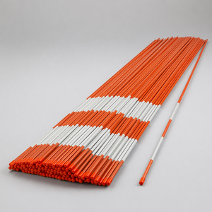 Fiberglass Driveway Marker 1/4 5/16" 3/8" Reflective <b>Tape</b> Pointed End No Warping Good - Product Image 1
