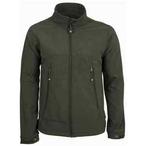 <b>Men's</b> Olive Green Fleece <b>Jacket</b> Stand Collar Zipper Closure Windproof Casual Outdoor Wear Regular Fit Polyester Material - Product Image 1