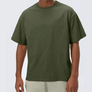 T-shirt homme coupe ample et courte, 100% coton, grammage lourd, personnalisable avec logo et design sur mesure - Product Image 4