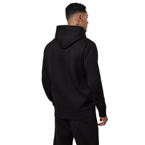 Mens Black Fleece Hooded Tracksuit Casual <b>Athletic</b> Gymwear Jogger Set Streetwear Winter Sports Activewear Outfit - Product Image 2