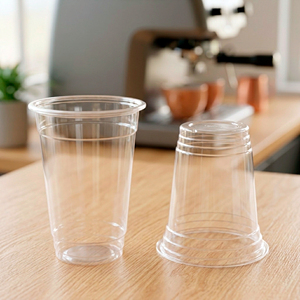 Wholesale QUANG QUAN Disposable PP Plastic <b>Cups</b> 95mm 16oz/22oz Clear Plastic <b>Cup</b> For <b>Cold</b> Beverages Coffee Juice - Product Image 1