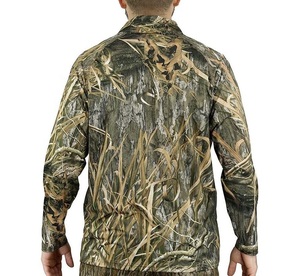 Camiseta Táctica de Camuflaje de Manga Larga con Media Cremallera para Hombre, Ajuste Holgado, Transpirable, para Caza y Senderismo - Product Image 4