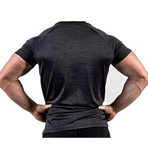 เสื้อยืดผู้ชายผ้าสแปนเด็กซ์ผ้าคอตตอนพิมพ์ลายโลโก้สำหรับฟิตเนสแห้งเร็วเข้ายิมฟิตเนส - Product Image 2