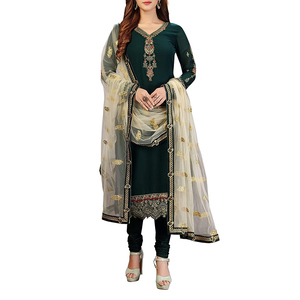 Salwar Kameez de Verano con Bordado Intenso, el Mejor Precio de Fábrica, Vestido de Fiesta de Gran Venta con Logotipo Personalizado y Patrón Sólido - Product Image 5