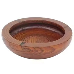 Cenicero Redondo de Madera Estilo Americano Hecho a Mano, Regalos para el Hogar, Hotel, Restaurante, Decoración - Product Image 3