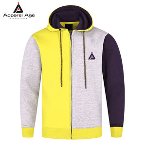 เสื้อฮู้ดซิปผู้ชายแบบสั่งทำพิเศษ คุณภาพสูง สีพื้น ผ้าฝ้าย 100% สวมใส่สบาย ไซส์ใหญ่ - Product Image 1