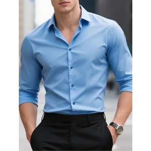 เสื้อเชิ้ตแขนสั้นผู้ชายสีแดงทรงปกติ ผ้าเจอร์ซีย์ถัก 100% คอตตอน คอกลม พิมพ์ลายตามสั่ง ระบายอากาศได้ดี - Product Image 2