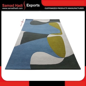 Alfombras Modernas de Poliéster Estampadas con Diseño 3D para Sala de Estar, Alfombras de Terciopelo para Cocina, Alfombras Bordadas de Pelo Alto Estilo Técnico - Product Image 2