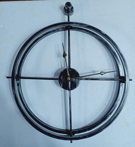 Classic Modern Metal Wall <b>Clock</b> Round <b>Digital</b> Mechanical Silent Luminous Design for Living Room Hanging Decor - Product Image 3