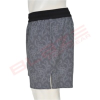 Shorts de sport en élasthanne écologiques de 9 pouces pour hommes, respirants, à séchage rapide, avec cordon de serrage, pour la gym et le fitness