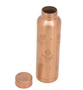 Hammered Pure Copper Classic Design Eco-Friendly Leak Proof <b>Water</b> <b>Bottle</b> Handle Lid Customized Dining Home Outdoor Office Travel - Product Image 5