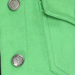 Veste en jean premium pour femme, 100 % coton, manches longues, col rabattu, fermeture boutonnée, manteau d'hiver en denim - Product Image 6