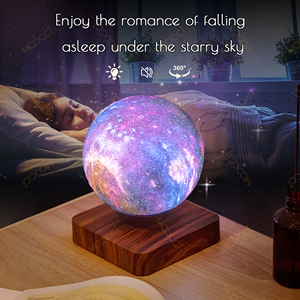Arredamento moderno per la casa 16 colori <span class=keywords><strong>dimensioni</strong></span> personalizzate 14CM tavolo da letto luce notturna bambino bambino 3D levitante luna galleggiante lampada <span class=keywords><strong>stellata</strong></span> - Product Image 4