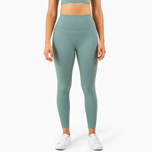 Wholesale Factory New Design Women Yoga Pants With Pockets Custom Logo Elastic <b>Leggings</b> Quick Dry Tights <b>High</b> <b>Waisted</b> for Ladies - Product Image 2