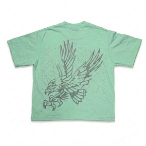 Camisetas Deportivas de Manga Corta para Hombre, Talla Grande, Transpirables, con Estampado Gráfico Lavado al Ácido, 100% Algodón de Alta Calidad para Tiendas Departamentales - Product Image 2