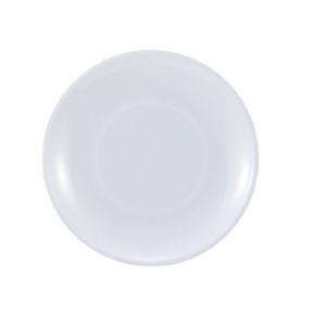 Round <b>Ceramic</b> Flat <b>Plate</b> Solid White Minimalist Design Dishes & <b>Plates</b> - Product Image 1