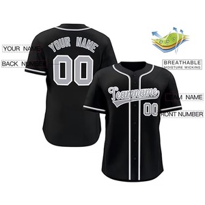 Maillot de baseball et de softball de haute qualité, nouvelle arrivée, uniforme doux pour adultes, vêtements d'équipe, chemises vierges à motifs, toutes couleurs et tailles - Product Image 5