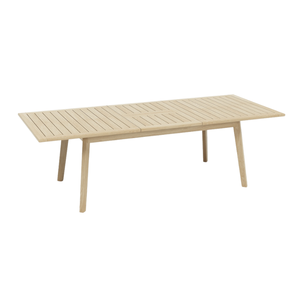 Mesa de Comedor Extensible Sora de Madera de Teca Moderna para Exteriores, Muebles de Jardín con Listones, Resistentes a la Intemperie, Extensibles, para Villa o Playa - Product Image 3