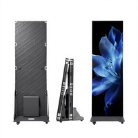 Afficheur LED pliable P2.5 intérieur/extérieur, machine publicitaire numérique couleur pour centre commercial, hôtel, événement et promotion de rue