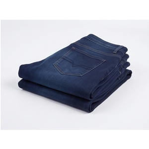 High Waist <b>Skinny</b> Dark Wash Denim Jeans Women Full Length Solid Color Casual Style Breathable Cotton Fabric - Product Image 5