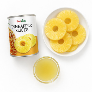 Piña Enlatada en Jugo Natural de Piña, Precio Competitivo, Más Vendida, Empacada en Latas de Varios Tamaños - Product Image 1