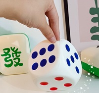 Grand jouet souple anti-stress en PU de 10 cm en forme de tuile de mahjong à remontée lente pour filles et garçons de 5 à 7 ans, commandes en gros OEM