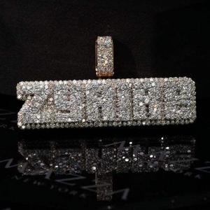 Premium ZSHINE <b>Name</b> <b>Necklace</b> Made with 925 Sterling Silver and Brilliant VVS Moissanite Diamonds - Product Image 1