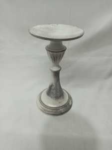 Porte-bougie vintage en métal argenté, finition antique, support décoratif pour bougie, pour la décoration de la maison, au prix de gros - Product Image 4