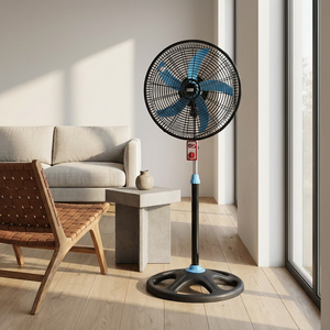 พัดลมตั้งพื้นขนาด 18 นิ้ว รุ่นขายดีปี 2026 แรงลมทรงพลัง 3 ระดับความเร็ว ปรับส่ายได้ ตะแกรงพลาสติกกันสนิม สำหรับใช้ในบ้าน - Product Image 2