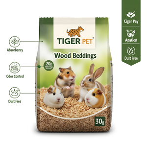 Ropa de cama de virutas de madera blanda para hámsteres, conejos y mascotas pequeñas Natural y altamente absorbente - Product Image 3